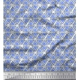 thumbnail image 1 of Soimoi Cotton Poplin Fabric Swirl & Triangle Geometric Decor Fabric Printed Yard 42 Inch Wide, 1 of 1
