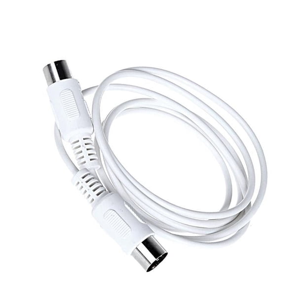 Cable de música MIDI, cable de doble cabezal para piano, teclado e instrumento musical 150 cm