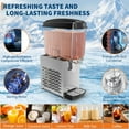 thumbnail image 5 of Garvee Commercial Drink Dispenser, 4.75 Gallon Beverage Dispenser with Powerful Motor for Restaurants, Hotels, 150W, Silver, 5 of 8