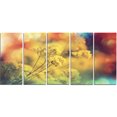 thumbnail image 2 of Light Little Yellow Flowers Background - Large Flower Canvas Art Print, 2 of 3
