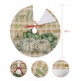 thumbnail image 7 of Hello Fall Christmas Tree Skirt 36 Inches Large Christmas Skirt Tree, Pumpkins Vegetable Orange Plaid Rustic Tree Skirt Christmas Decorations for Fireplace Party Holidays Indoor Outdoor, 7 of 7
