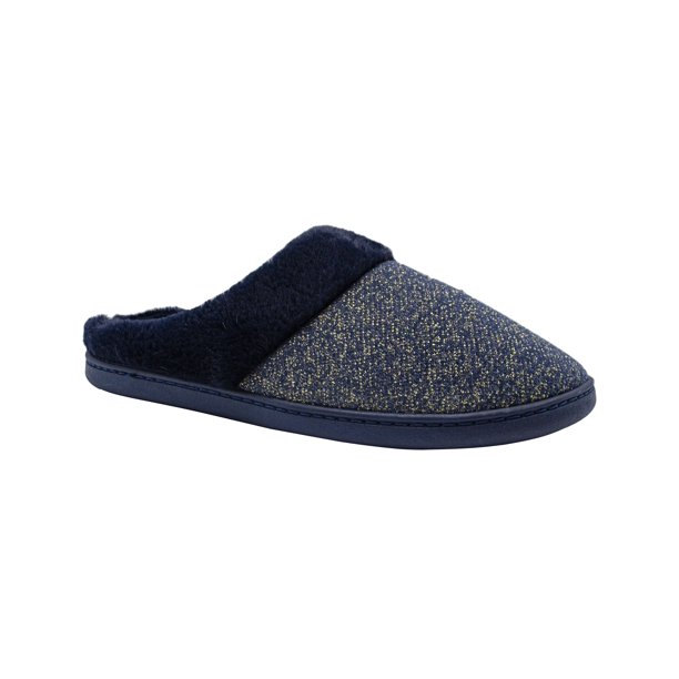 GOLDTOE Gold Toe Women's Cozy Shimmer Knit Memory Foam Slip On Comfy