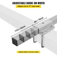 thumbnail image 3 of VEVOR Boat Trailer Guide-ons, 40", 2PCS Rustproof Galvanized Steel Trailer Guide ons, Trailer Guides with Black PVC Pipes, Mounting Parts Included, for Ski Boat, Fishing Boat or Sailboat Trailer, 3 of 9