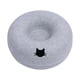 thumbnail image 3 of Cama túnel para gatos, cueva para gatos con forma de donut de fieltro para varios gatos, lavable, con cremallera, extraíble, universal para todas las Azul claro 50cm, 3 of 8