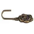 thumbnail image 5 of 6Pcs Metal Rose Flower Curtain Tie Back Tieback Holders Wall Hooks Decor, 5 of 7