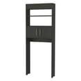 thumbnail image 2 of Morley 2-Shelf Over The Toilet Cabinet Black Wengue,Black Particle Board Furniture Primary Living Space Cabinets, 2 of 8