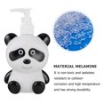 thumbnail image 4 of Dispensador de champú de botella de prensado de emulsión vacía de dibujos animados para niños Contenedor de líquido multifuncional adorable (Panda blanco negro, 300ML), 4 of 7