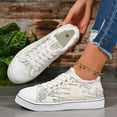 thumbnail image 5 of Womens Sparkly Sneakers Glitter Shiny Sequin Tennis Shoes Low Cut Lace Up Y2k Mardi Gras Shoes (White 43), 5 of 8
