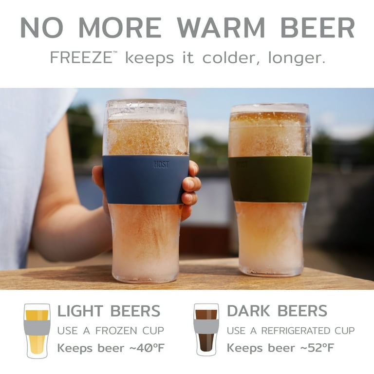 ヲ*ハ様 conix beer glass 3セット HOST, Beer Glasses, 16 oz Set of 4, Gray, Frozen Insulated Cups