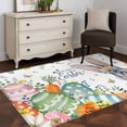 thumbnail image 3 of 3'x5' Area Rugs, Easter Indoor Outdoor Area Rug for Living Room Bedroom, Easter Grey Bunny Spring Watercolor Eggs Butterflies Washable Bathroom Rugs Kitchen Floor Carpet Mats Home Decor Aesthetic, 3 of 8