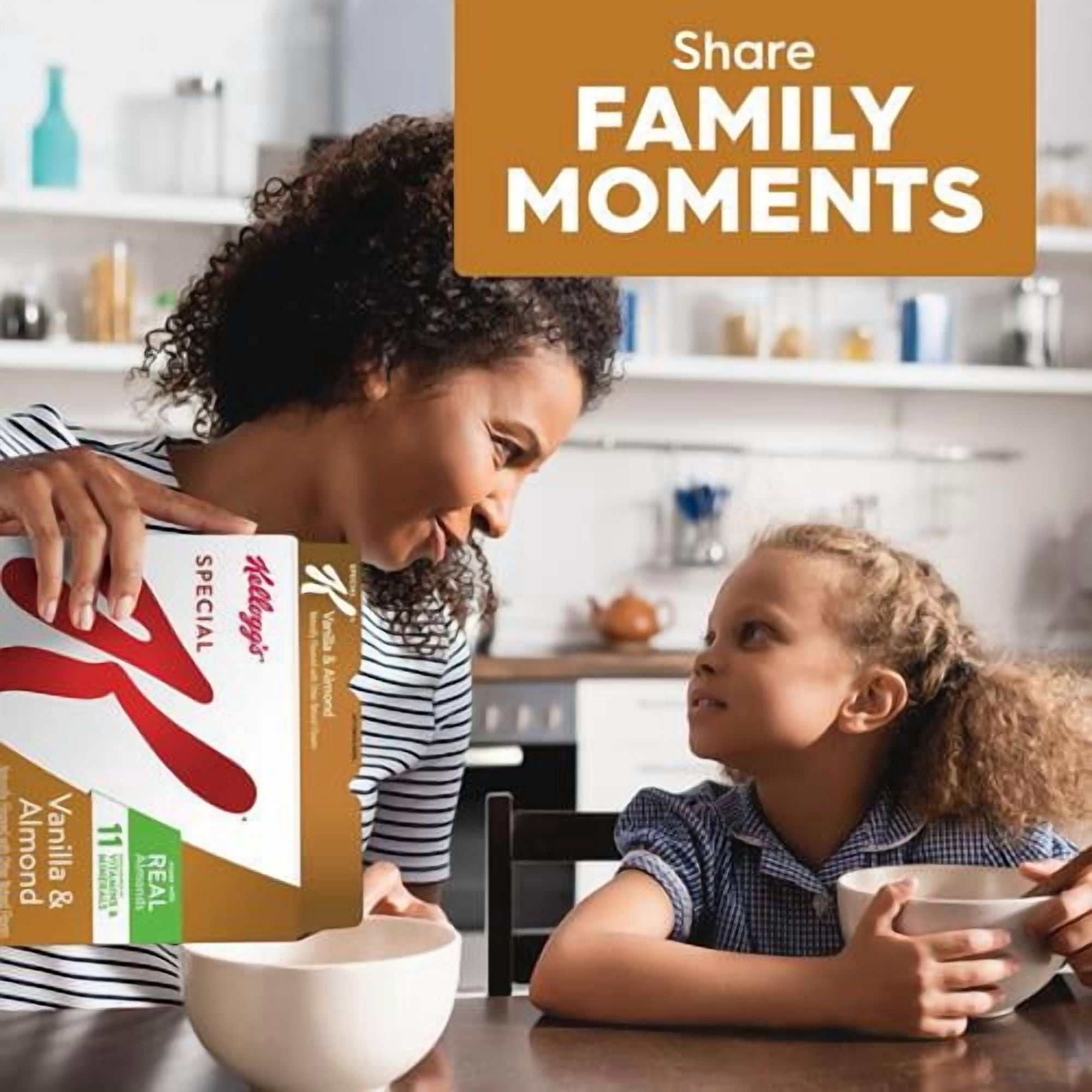 Kelloggs Special K Breakfast Cereal, Fiber Cereal, Family Breakfast, Vanilla And Almond, 12.5Oz Box (1 Box) - Pack of 2