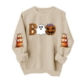thumbnail image 5 of Jsaierl Womens Halloween Sweatshirts Cute Graphic Pullovers Vintage Going Out Round Neck Long Sleeve Sweater Tops Halloween Clothes, Sizes S-2XL, 5 of 6