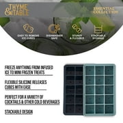Thyme & Table 2-Piece Silicone Ice Cube Tray Set