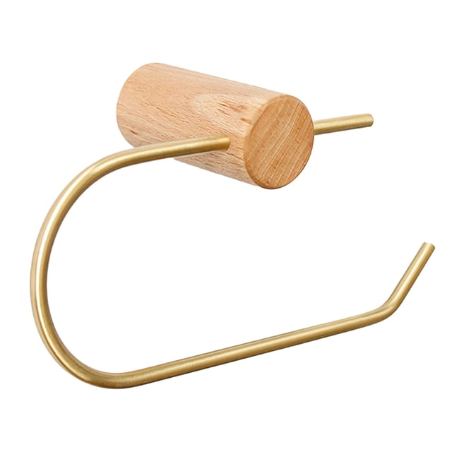 Inteprter Soporte de papel higiénico adhesivo Soporte de papel higiénico firme Soporte de papel higiénico de haya Soporte de papel higiénico simple Juegos de accesorios de baño Inteprter HA018220-00