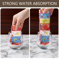 thumbnail image 6 of 2 Pcs Pioneer Flower Floral Print Pattern Kitchen Towels, Funny Microfiber Dish Towel Set, 18" X 26" Tea Towels, 6 of 6