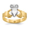 thumbnail image 1 of Bague Claddagh Dorée 14k Celtique, 1 of 9