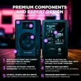 thumbnail image 3 of Pareja de monitores de estudio M-AUDIO BX4 4.5 120W para grabación, 3 of 9