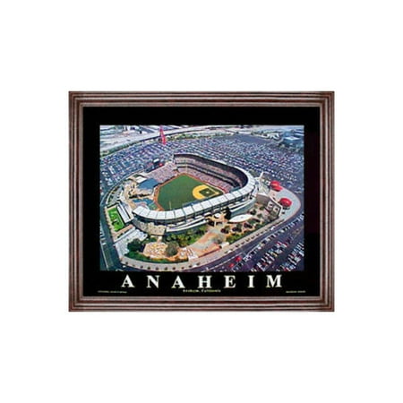 MLB - Anaheim Angels - Edison Field - Framed 25x31 Aerial Photograph