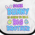 thumbnail image 4 of Inktastic Some Bunny is Going to Be a Big Brother with Bunny Ears and Eggs Boys Baby Bib, 4 of 4