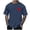 Navy, variant on Bibifish Mens T-Shirt Novelty Graphic Canada Maple Leaf Print Crew Neck Short Sleeve Standard Tshirts National Pride Casual Streetwear Tee