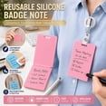 Erasable Badge Note, Reusable Silicone Badge Notepad, Erasable Badges ...