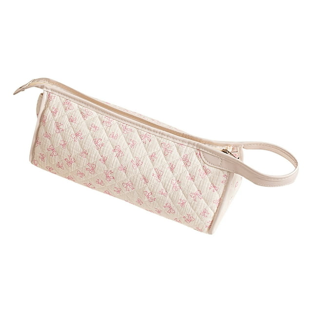 Pisexur Belleza Maquillaje Bolsa organizadora de viaje, bolsa de almacenamiento portátil que puede guardar secador de pelo y accesorios, viene con un asa lindapara mujeres y hombres
