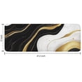 thumbnail image 7 of Black White Gold Marble Pattern Kitchen Rug Mat,Kitchen Runner Rugs Non Skid Washable,Decorative Kitchen Floor Mats for Kitchen,Sink,Laundry,17"x47.2", 7 of 7