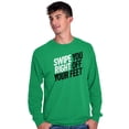 thumbnail image 5 of Swipe You Right Off Your Feet Dating Long Sleeve TShirt Men Women Brisco Brands 2X, 5 of 6