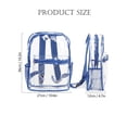 thumbnail image 3 of LAVA Clear Backpack Stadium Approved Heavy Duty Waterproof PVC Transparent School Bag for Travel Security Concerts Sport Events Pink, 3 of 9