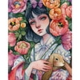 thumbnail image 1 of Pintura al óleo por números pintura niña para colorear imagen Digital FLhrweasw Nuevo, 1 of 9