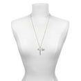 thumbnail image 3 of Delight Jewelry Silvertone Mini Cat Face with Whiskers Always My Mother Bar Zoe Necklace, 3 of 4