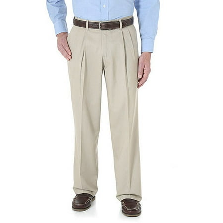 Wrangler Men's No Iron Pleated Casual Pant