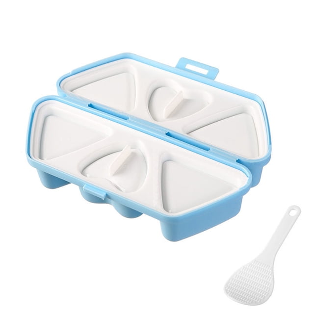 Vwrxbz 6 Cavity Rice Ball Mold Bento Box Set Triangle Heart Shape Sushi Maker Tool for Lunch Box Meal Prep