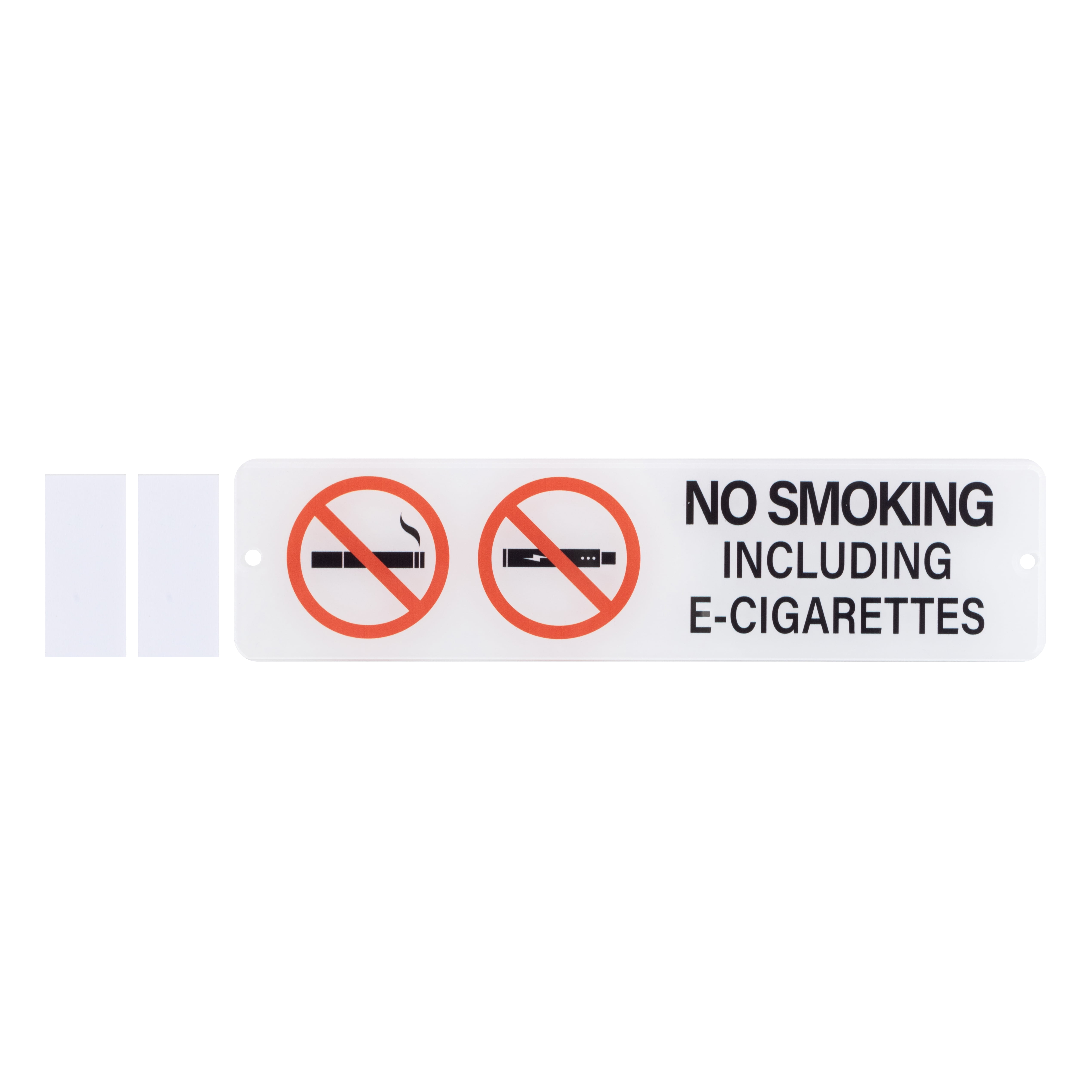 (2 pack) Pen+Gear NO SMOKING Sign,2×8 inches, Made of Acrylic, Suitatble for Public PLace