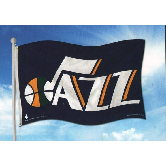 Utah Basketball Jazz Indoor / Outdoor 3x5 Banner Flag with grommets for hanging
