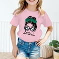 thumbnail image 2 of LUOGENLI Crop Tops for Girls 8-9 Kid Girls Cute Graphic Printed Round Neck Short Sleeve Tee Summer Casual T Shirt Tops Summer Tops for Girls 10-12 Shirts for Girls 12-14 7-8 Years, 2 of 5