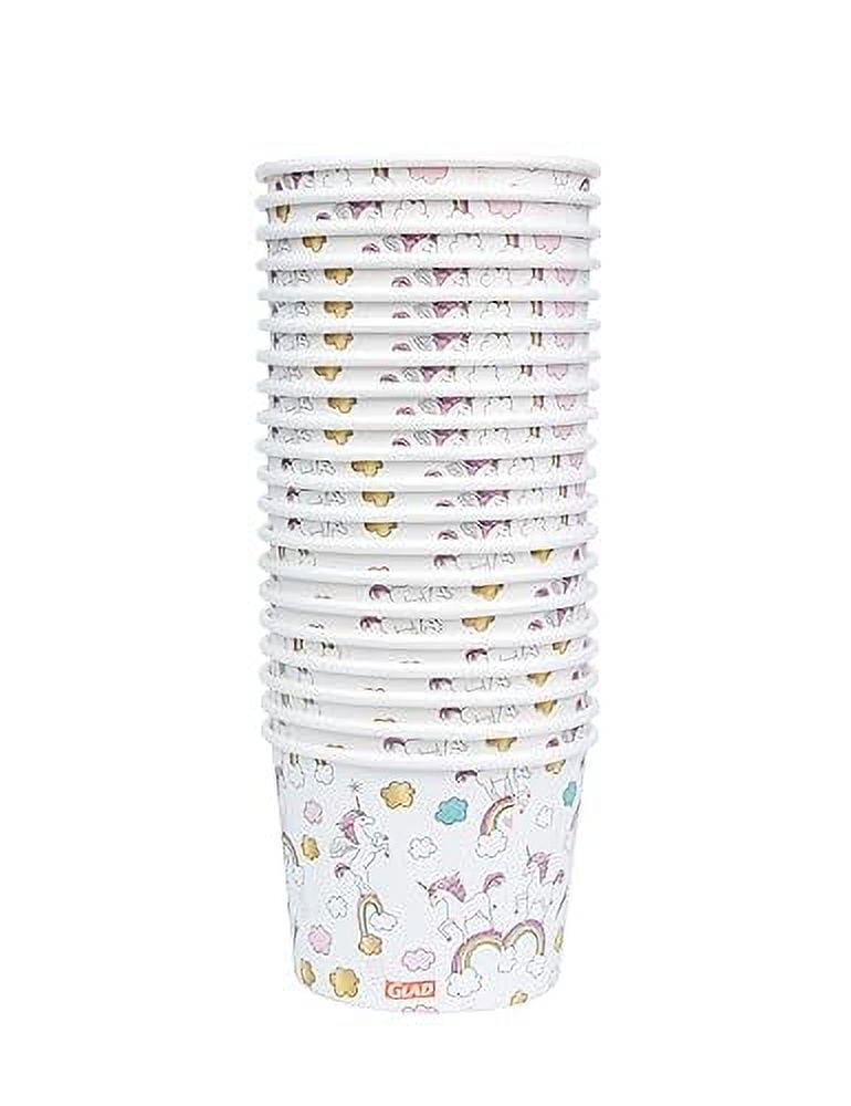 Glad Kids Unicorns Paper Snack Bowls No Lid 12oz 20ct