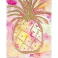 thumbnail image 2 of Hewitt, L. 20x24 White Modern Wood Framed Museum Art Print Titled - Pink Gold Pineapple, 2 of 4