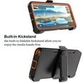 thumbnail image 5 of Tiflook for Moto G Stylus 2024 5G with [Built-in Screen Protector] Holster Locking Belt Clip [Military Grade 12FT Drop Tested] Full Body Carrying Kickstand Cover - Orange, 5 of 6