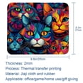 thumbnail image 5 of Cat Square 8.3x9.8 Inch Non-Slip Rubber Bottom Printed Desk Mat Gaming Mousepad Mouse Mat for Office and Gaming, 5 of 6