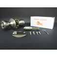 thumbnail image 2 of Mobile Home Door Knob Stainless Interior Door handle. Privacy Lockset., 2 of 3