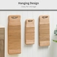 thumbnail image 3 of Zootealy Available Wood Washboard Washing board with Rectangle Handle Hand Percussion Hand Wash Board for Home Laundry Clothes Practical Durable Thickened Washboard, 3 of 8