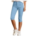 thumbnail image 5 of Womens Capri Pants,Women's Capri Pants Stretch Business Work Capris Casual Straight Leg Office Dress Pants Summer Pants, 5 of 9