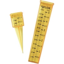 Taylor Precision Products 2715 2-in-1 Rain/Sprinkler Gauge, Yellow