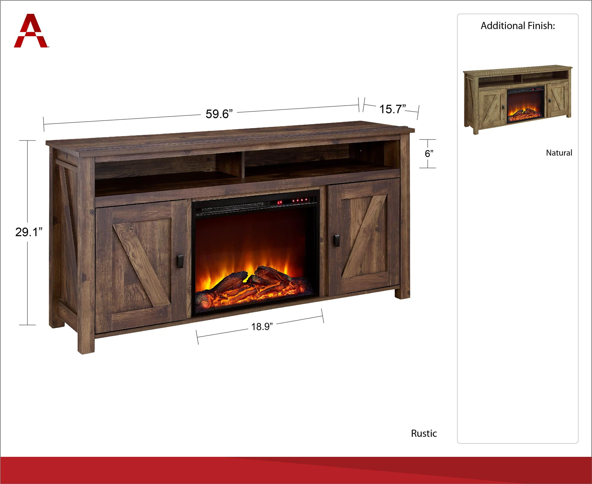 Ameriwood Home Farmington Electric Fireplace Tv Console For Tvs Ameriwood Home Farmington Electric Fireplace Tv Console For Tvs Multiple Colors And Sizes Com