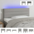 thumbnail image 3 of vidaXL LED Headboard Dark Gray 39.4"x2"x30.7"/34.6" Fabric, 3 of 59