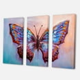 thumbnail image 3 of Designart ' Ancient Blue Butterfly II ' Modern Canvas Wall Art Print, 3 of 3