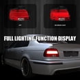 thumbnail image 3 of Spec-D Tuning Red LED Bar Tail Lights Compatible with 2001-2003 BMW E39 5-Series 4-Door Sedan, Left + Right Pair Assembly, 3 of 8