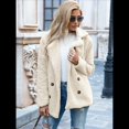 thumbnail image 4 of Abrigos de Invierno para Mujer, de Forro , Piel Sintética, de Oveja, Chaquetas Extragrandes y Modernas, Ropa de Abrigo Cálida Como la Leche XL, 4 of 9