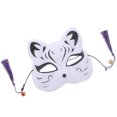 thumbnail image 4 of Máscara de gato de estilo japonés con borlas, accesorios para cosplay, suministros para fiestas, estilo J, 4 of 6